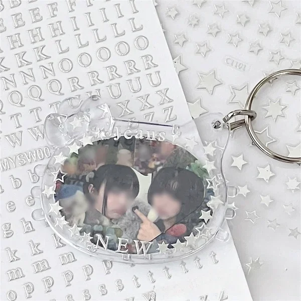New Arrival 3pcs Set Silver Letters + Starburst + Star Toploader Decorative Stickers Stationery image 6