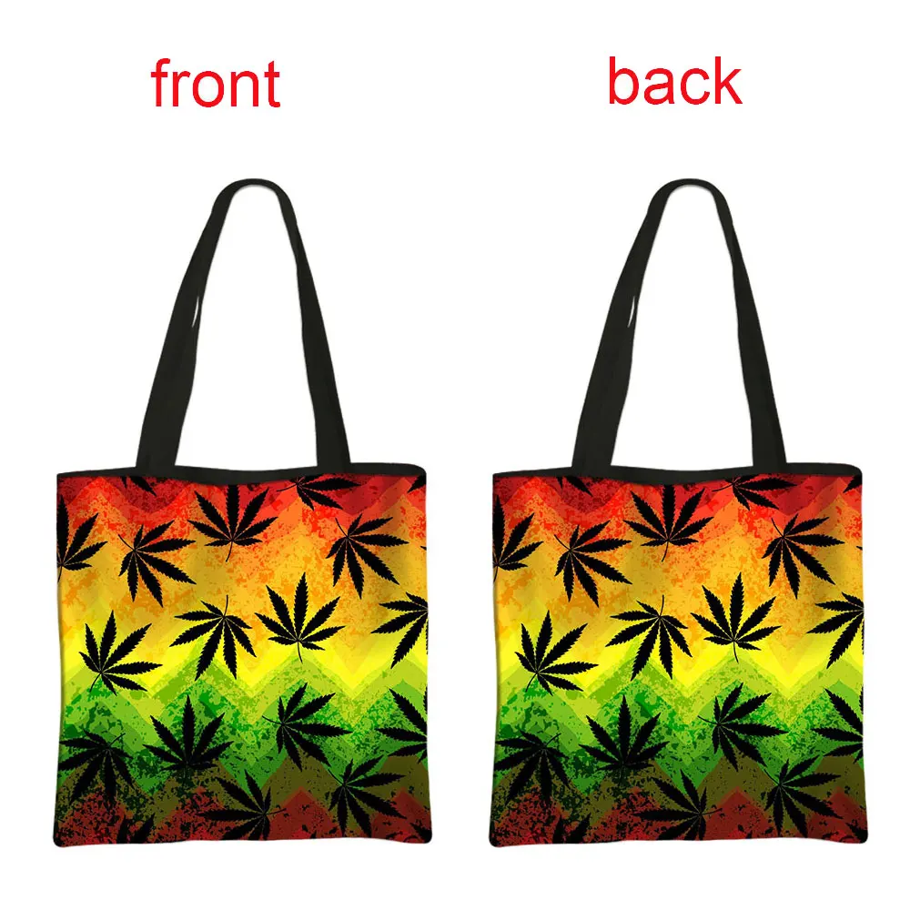 Beautiful Red Poppy Flower Print Shoulder Bag Women Casual Totes Canvas Handbag Larger Capacity Beach Shopping Bags Gift