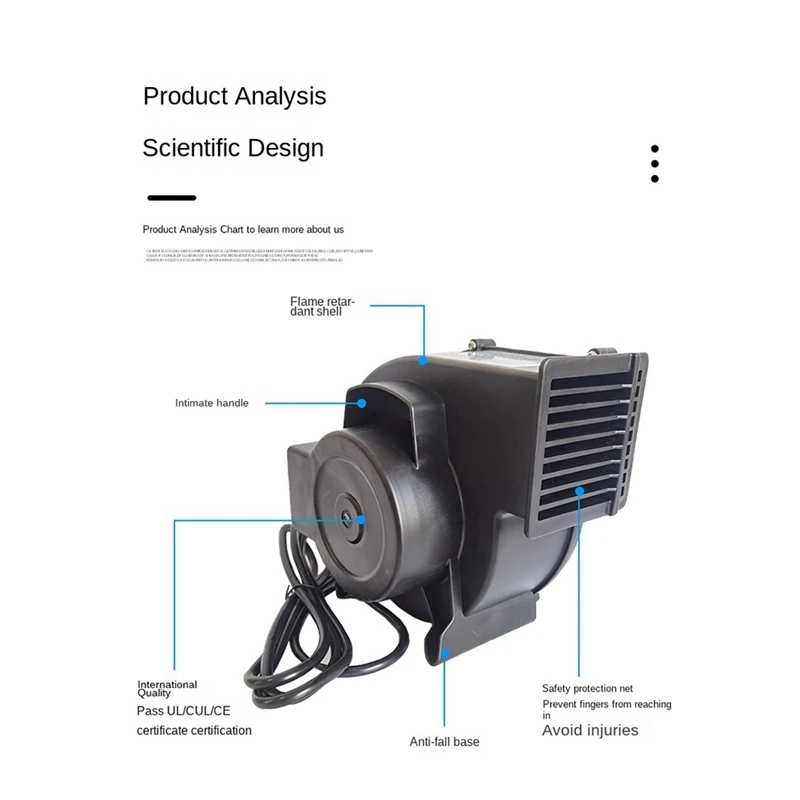 Souffleur centrifuge gonflable, modèle d'air, jouet de dessin animé, prise US, 200W