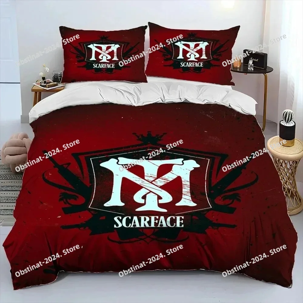 2025 Movie Scarface Tony 3D Bedding Set Duvet Cover Full Queen King Size Printed Bed Set Aldult Kid Bedroom Single Twin Sheet - view 3