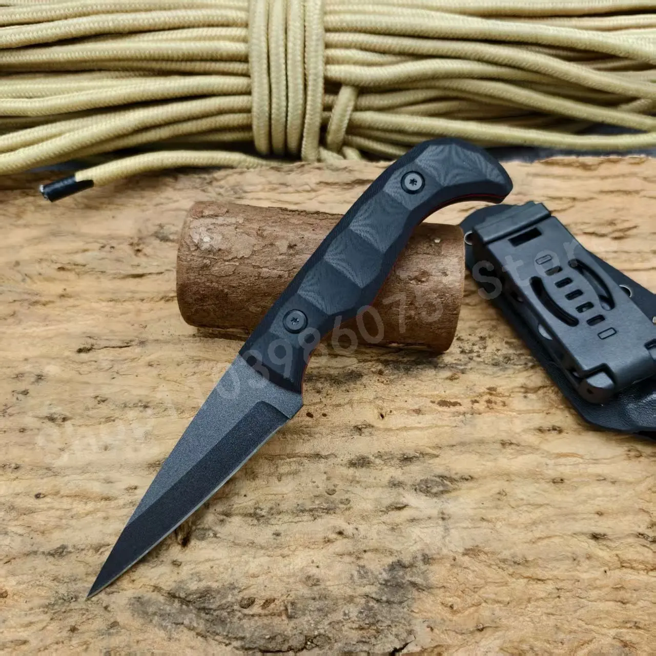 

High-quality Professional Tactical Knife 8Cr13Mov Blade G10 Handle High-hardness Sharp Camping Portable Knife for Easy Carry