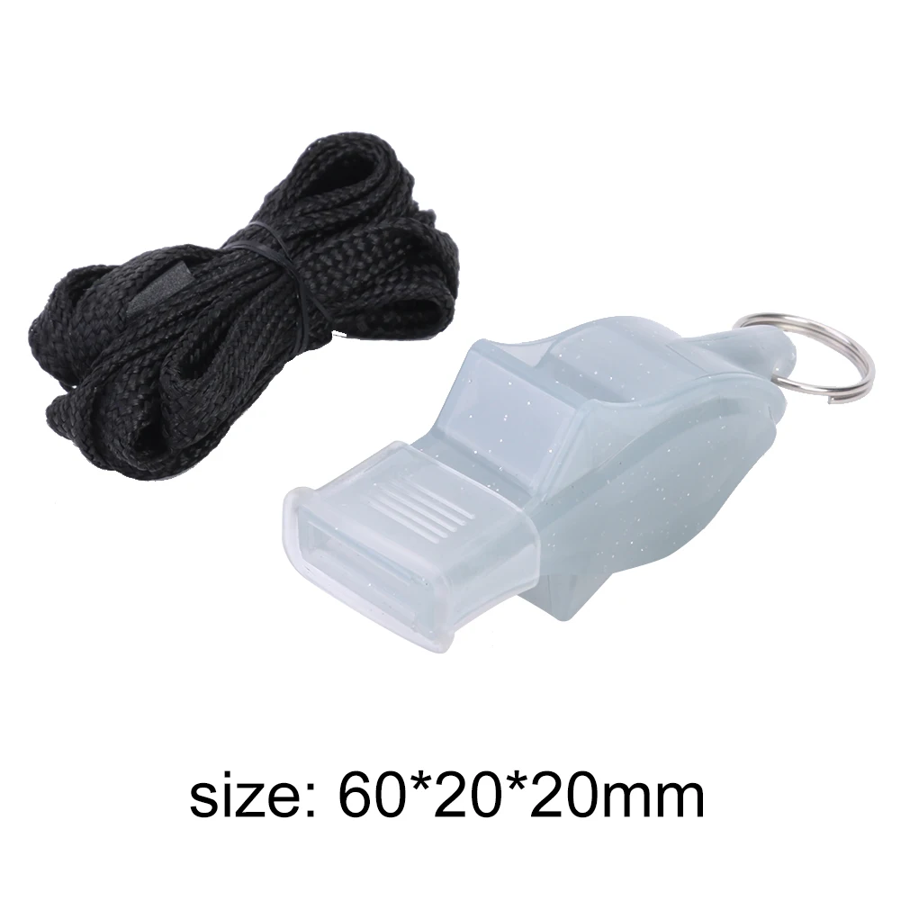 Plastic Sports Referee Whistle Soccer Basketball Outdoor Survival Tool Whistles