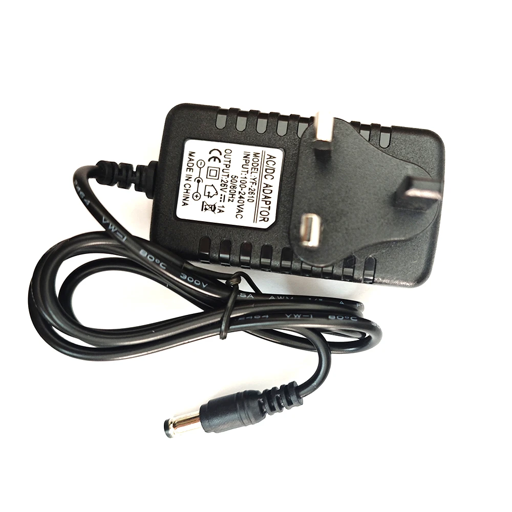

26V 1A Зарядное устройство для фасциального пистолета 26V 1A Адаптер питания для пылесоса 26V1A Зарядное устройство