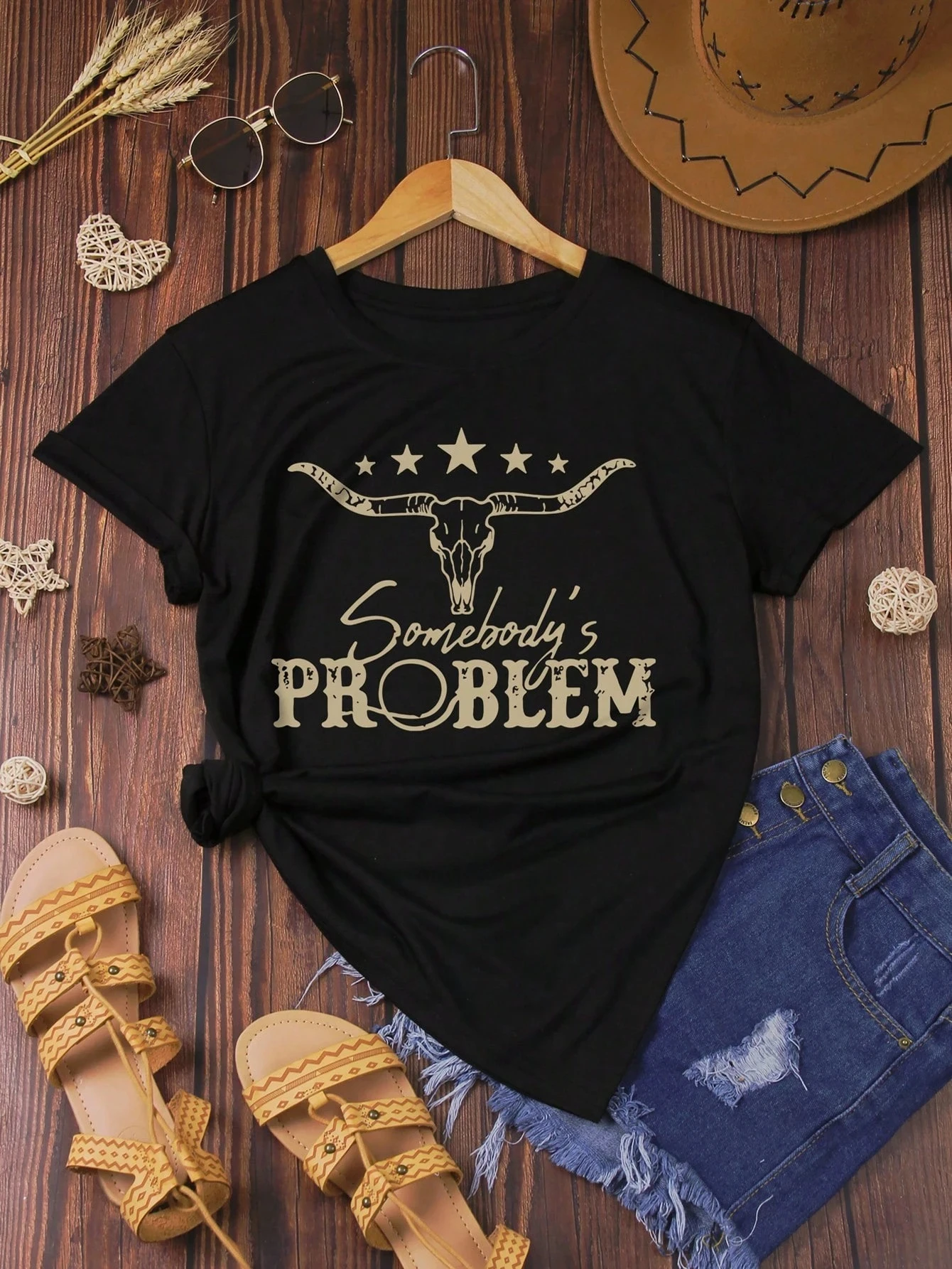 

Star & Letter Graphic Printing Summer Autumn Winter Cotton Casual Comfort Men's and Women's T-Shirts Short Sleeves Outdoor