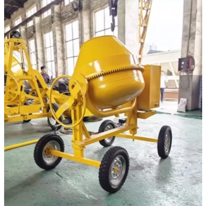 

Small Concrete Mortar Mixer Four-wheeled and Two-wheeled Diesel-powered Small Yellow Tank Mobile Mixer Truck