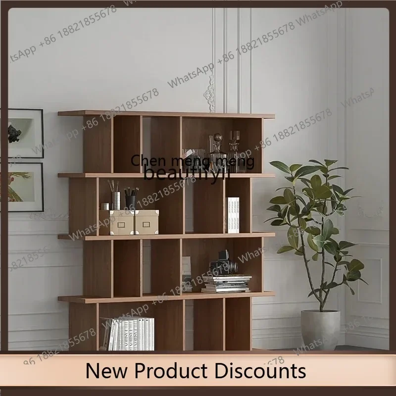 

P178 Nordic Solid Wood Bookshelf Simple Modern Study Living Room Multi-Layer Display Decoration Bookcase Shelf