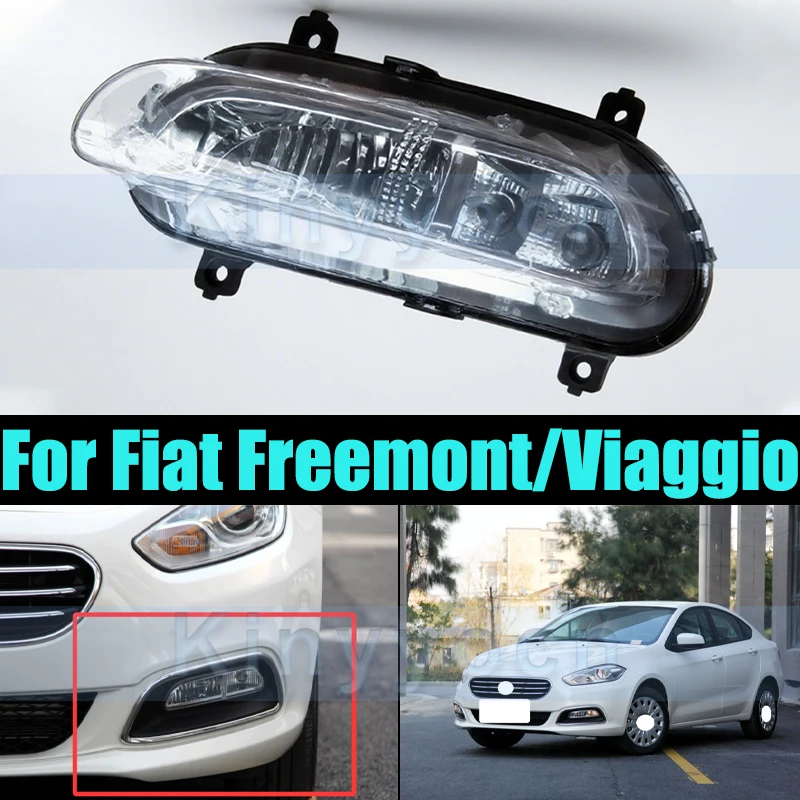 

Front Bumper Fog Light For Fiat Freemont/Viaggio Fog Lamp Foglamp Foglight Front Bumper Daytime Running Lights