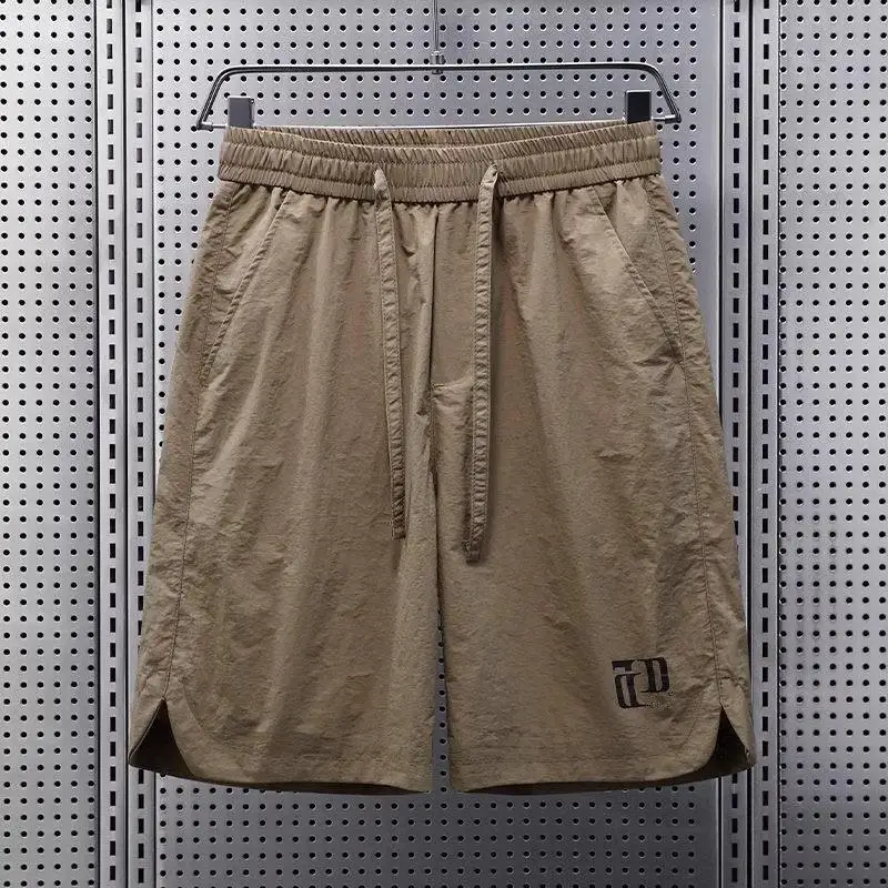 

Ice Silk Five-Quarter Casual Shorts Lightweight Breathable Loose Fit Summer Workwear Beachwear Comfortable Loose Pants