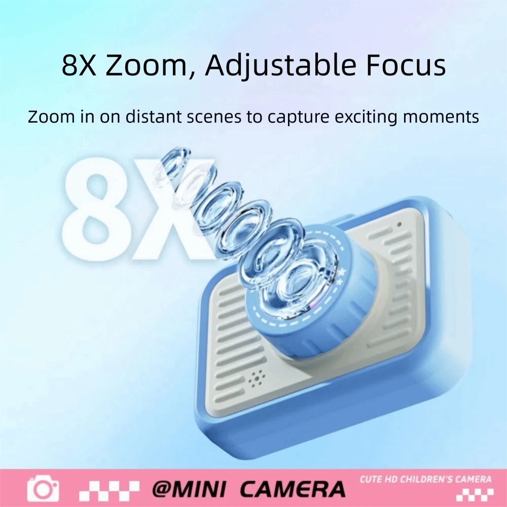 Câmera Mini X2 para Crianças, Pequena Câmera SLR, Brinquedo Digital para Crianças, Câmera HD para Selfies, Presentes para Crianças