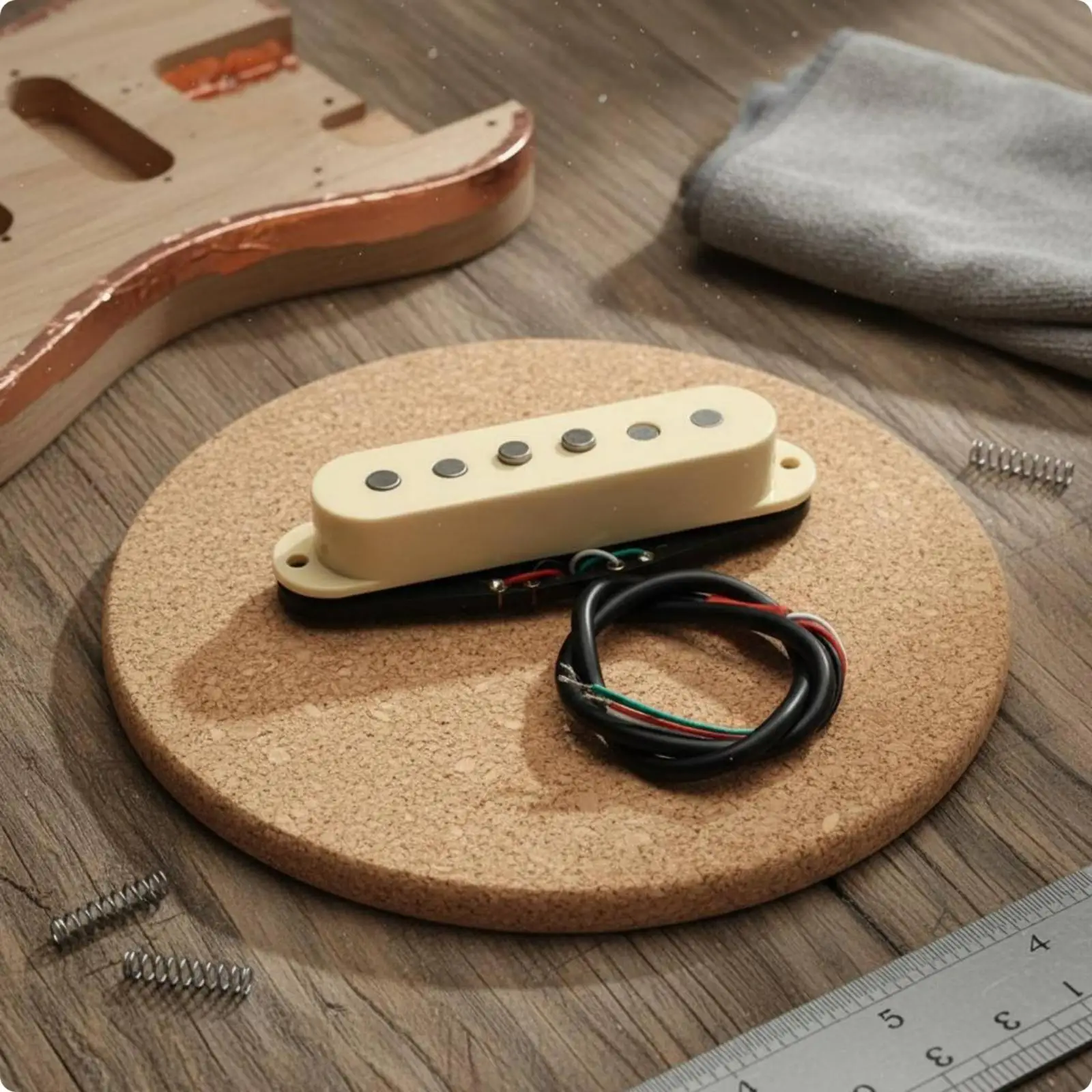 Sound Pickup Coil Bridge or Neck Position Double Layer Noise Reducing Pickup for Electric Guitar Customization Projects
