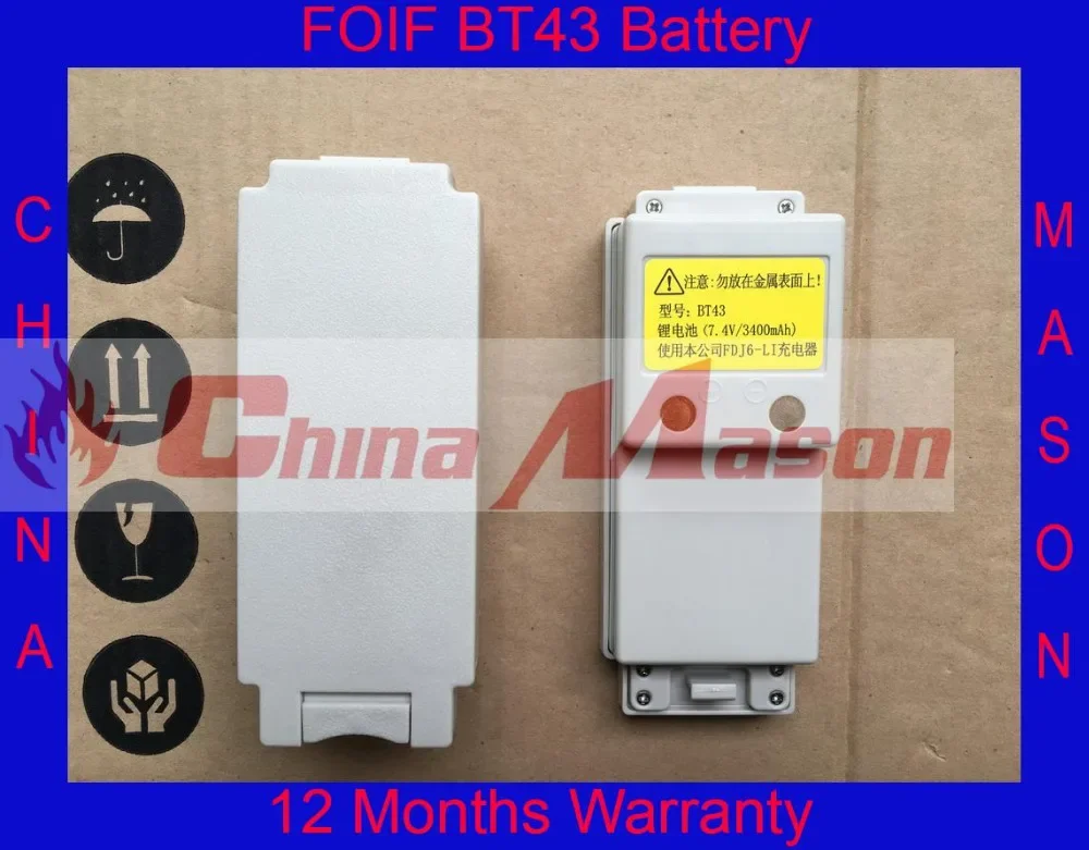 High Quality FOIF Battery BT43 for FOIF OTS650, ots 655,  RTS112SL series total station, FOIF RTS/OTS650, 7.4V 3400mAh