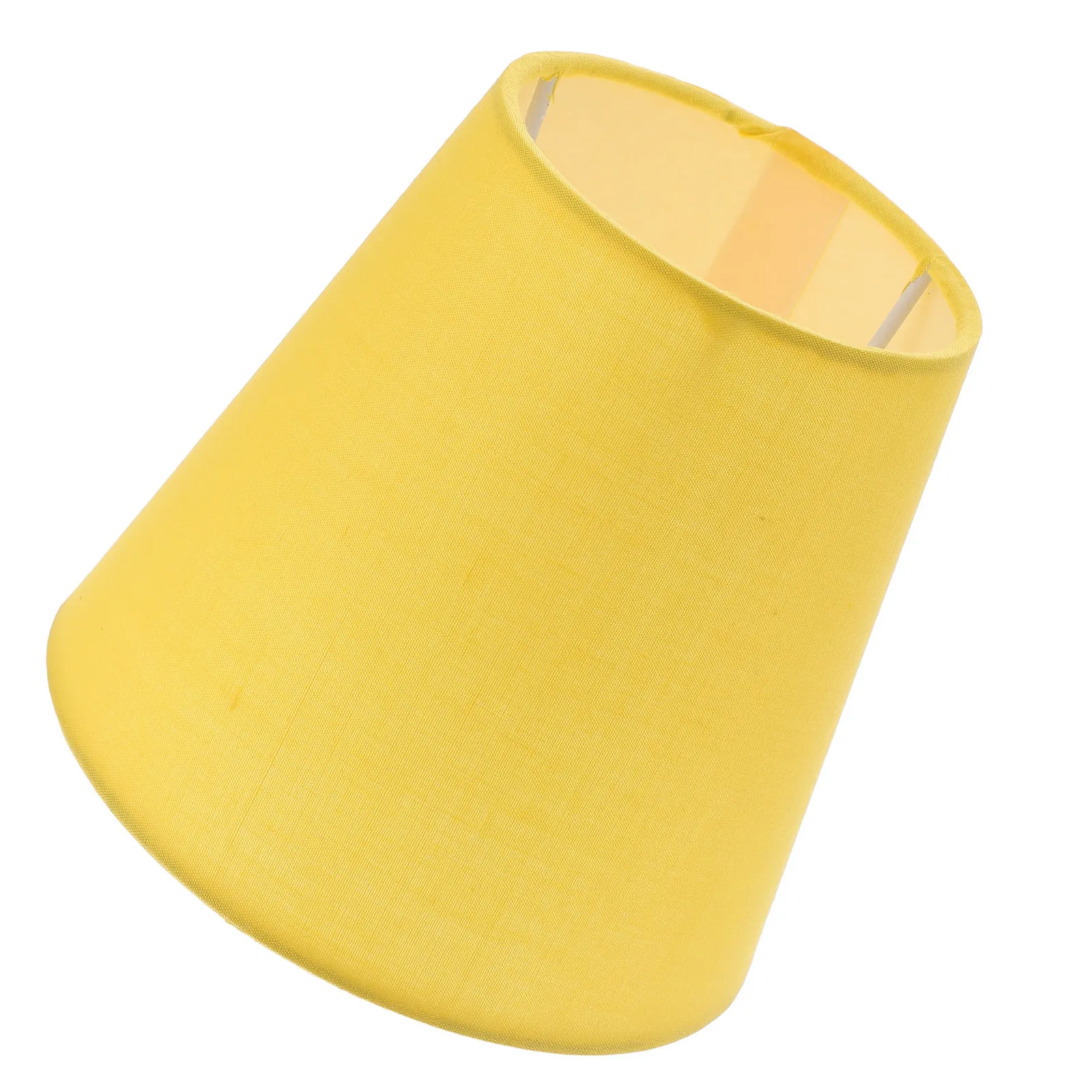 

Yellow Fabric Lamp Shade for Ceiling Hanging Floor Desk Lights Home Hotel Decor Simple Lightweight Design Modern Replacement