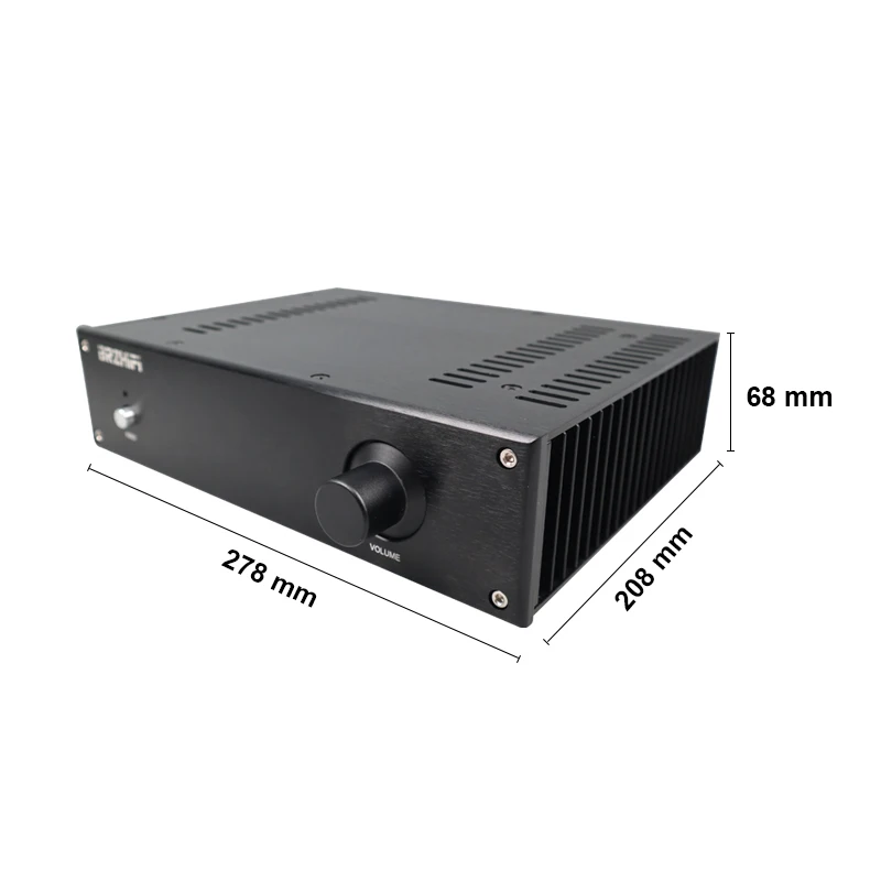 BRZHIFI Audio LM1875 HIFI Vocal Amplifier Case All Aluminum Alloy Chassis Multifunction DIY Electronic Instrument Box