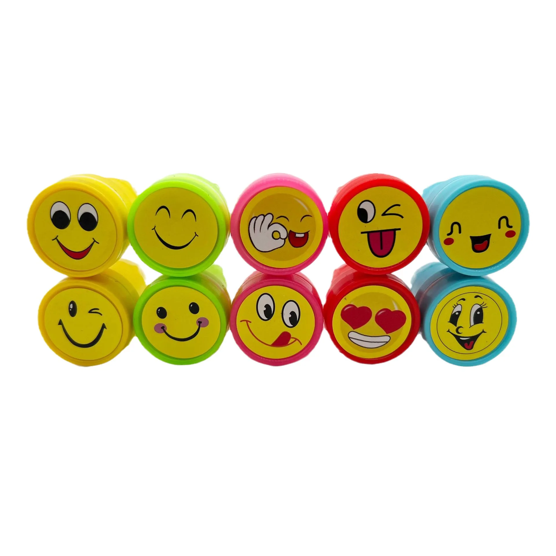 10 Cute Happy Smiling Face Stamp Set for Children\'s Stamps Cartoon Stamps Fun Stamps Creative Stamps