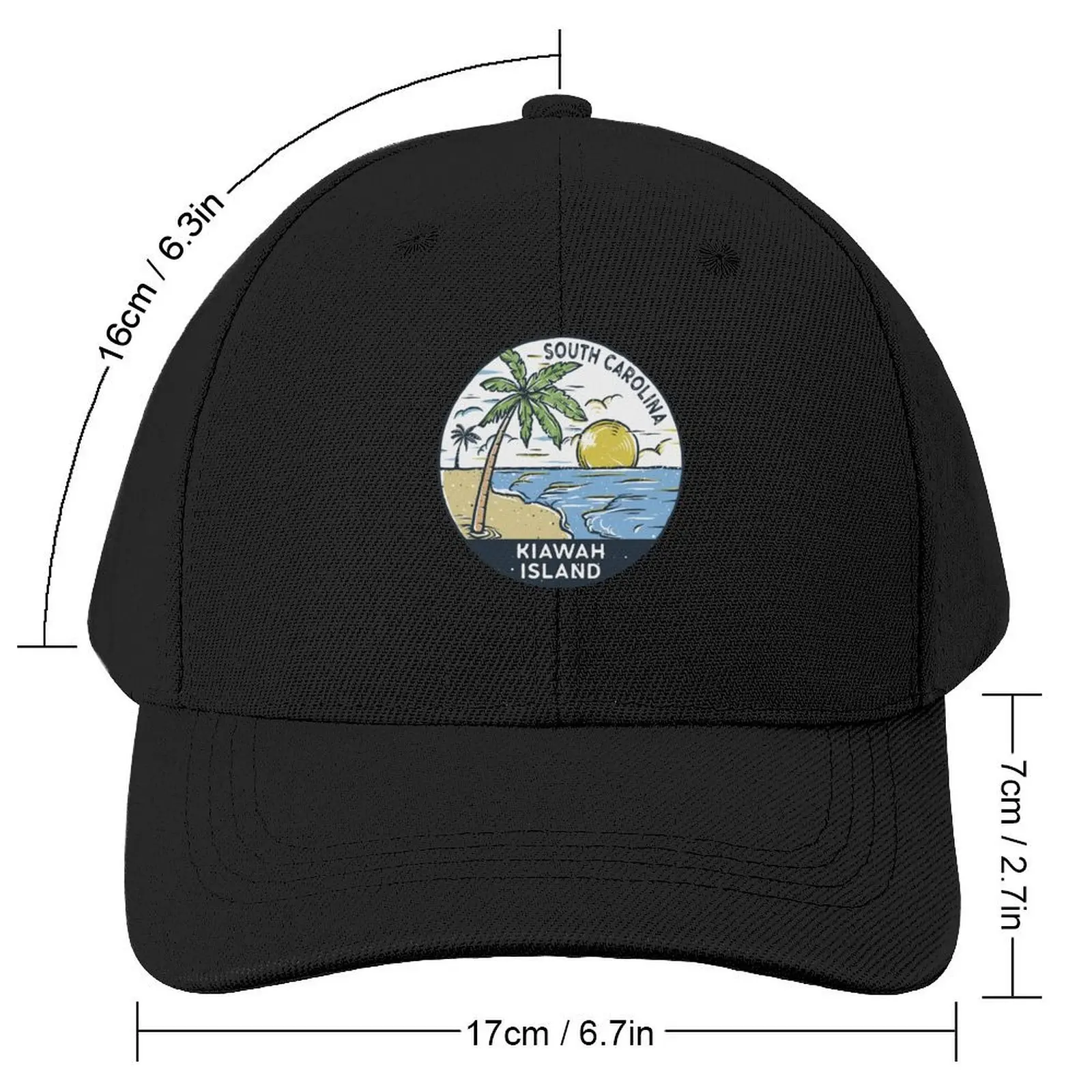 Kiawah Island South Carolina Vintage Baseball Cap Streetwear Hood Hat Man For The Sun Men's Caps Women's