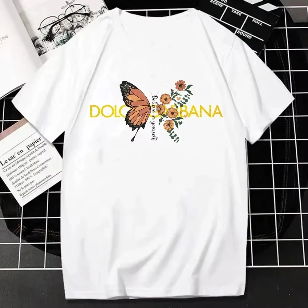 Compra Camisetas de Moda, Camisetas de Manga Corta con Estampados de Letras Veraniegos, Camisetas Casuales Holgadas y Transpirables para Padres e Hijos