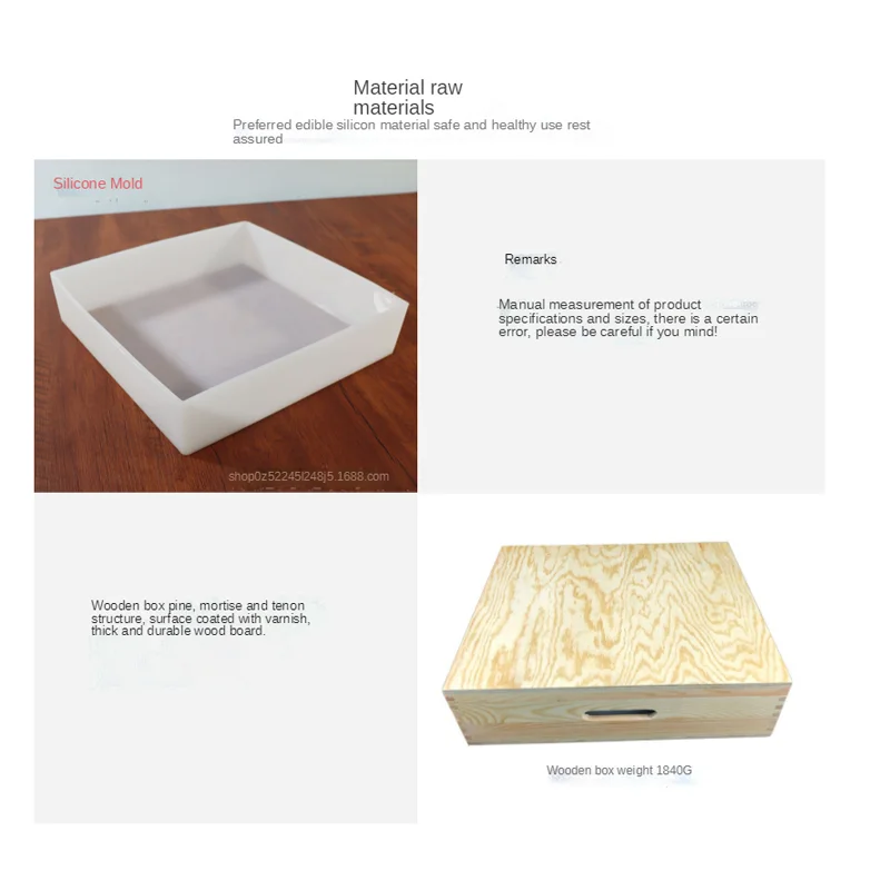 8KG DIY Handmade Soap Toast Square Large Capacity Rendering Cold Process Soap Soap Silicone Mold Edible Silicon