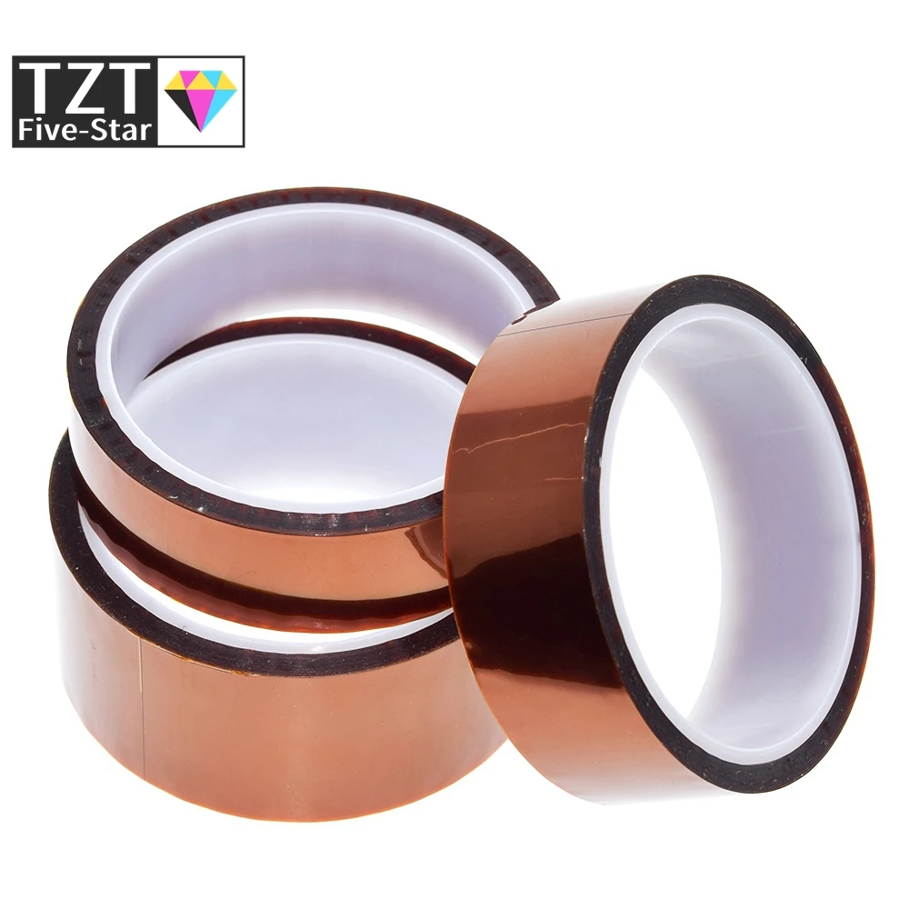 33meter x 5-40mm High Temperature Polyimide Tape Heat Resistant Insulation Polyimide Film Adhesive Tape 10mm