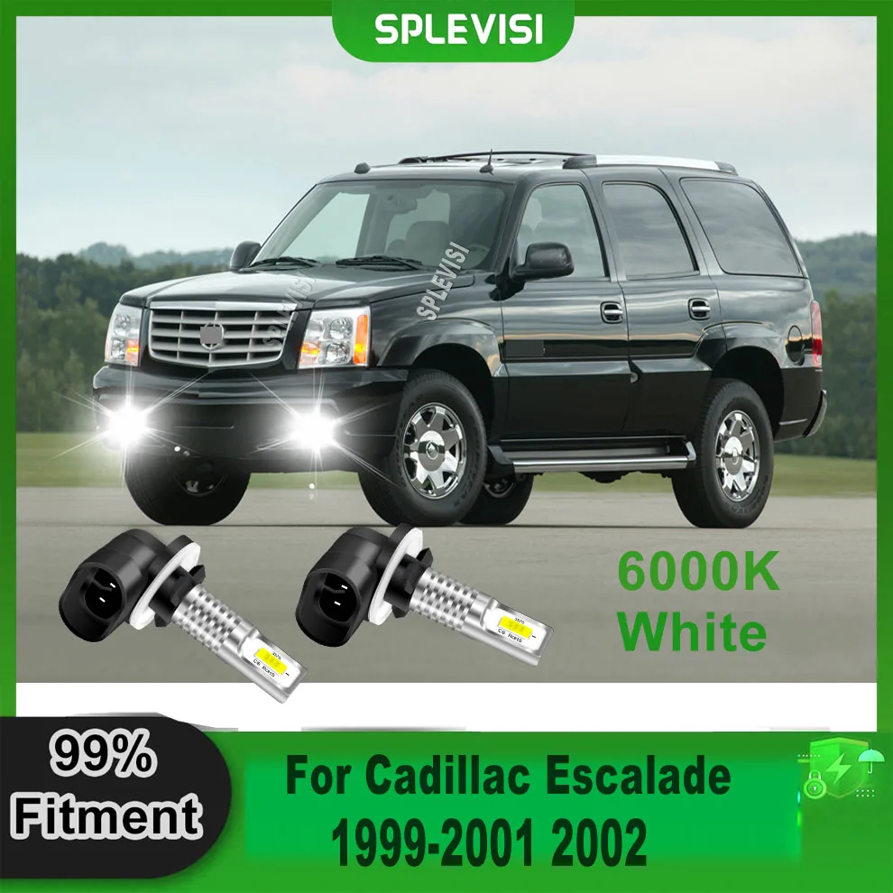 

LED CSP Car Foglight Foglamp Conversion Lighting Bulbs - Premium Materials and Build For Cadillac Escalade 1999 2000 2001 2002