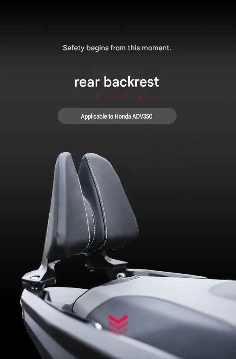 Suitable for  ADV350, modified rear passenger waist backrest cushion for  NSS350