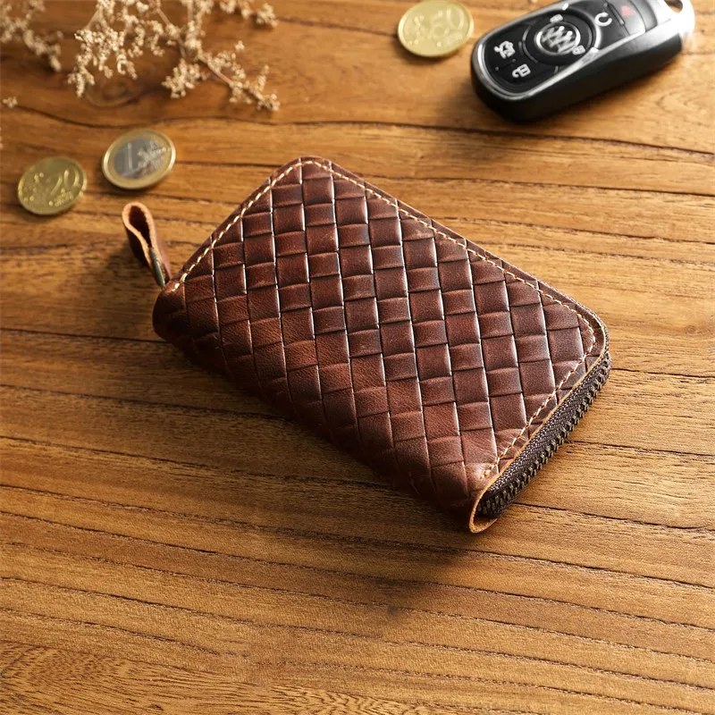 large-capacity-top-layer-cowhide-key-bag-men's-lock-key-bag-trendy-street-style-storage-organizer-cool-mad-pattern