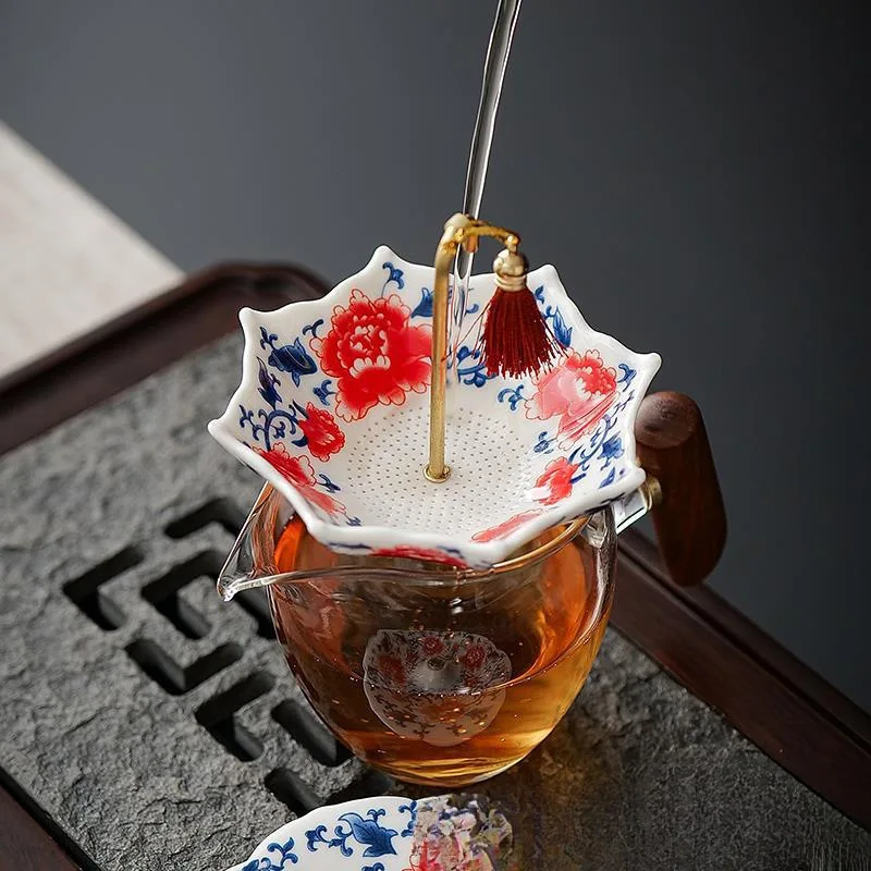 

Креативный зонтик, утечки чая, керамические фильтры для чая, аксессуары, украшения для рабочего стола и украшения, предметы интерьера