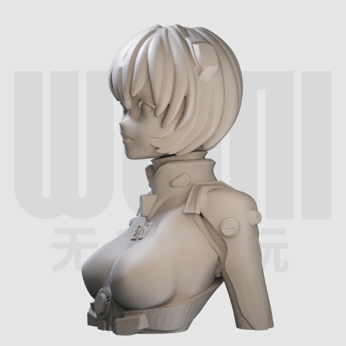 1/10 Bust GK Resin White Model figure Model