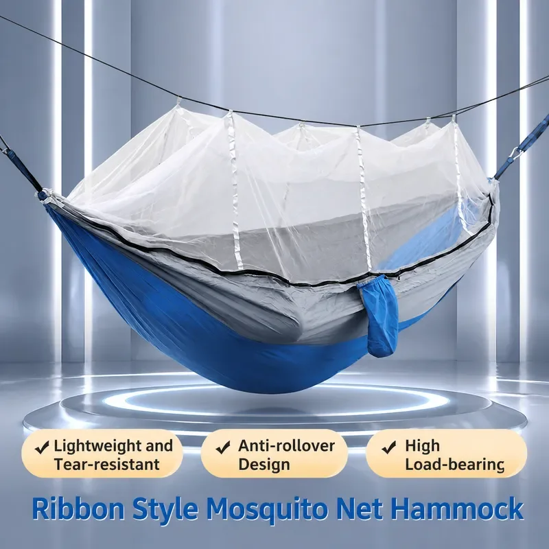 for Outdoor Double Anti Rollover Hammock Camping Travel Mosquito Proof Portable Single Tree Net