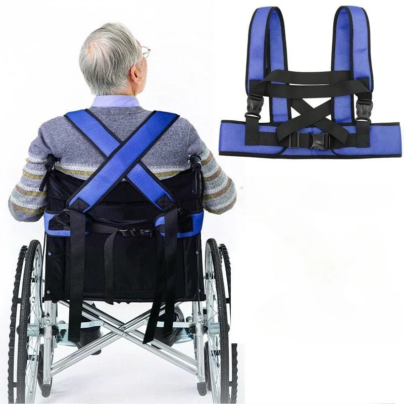 

Wheelchair Fall Prevention Safety Seat Belt Shoulder Fixing Straps Nursing Band For Elderly Patients Harness Brace Support Vest