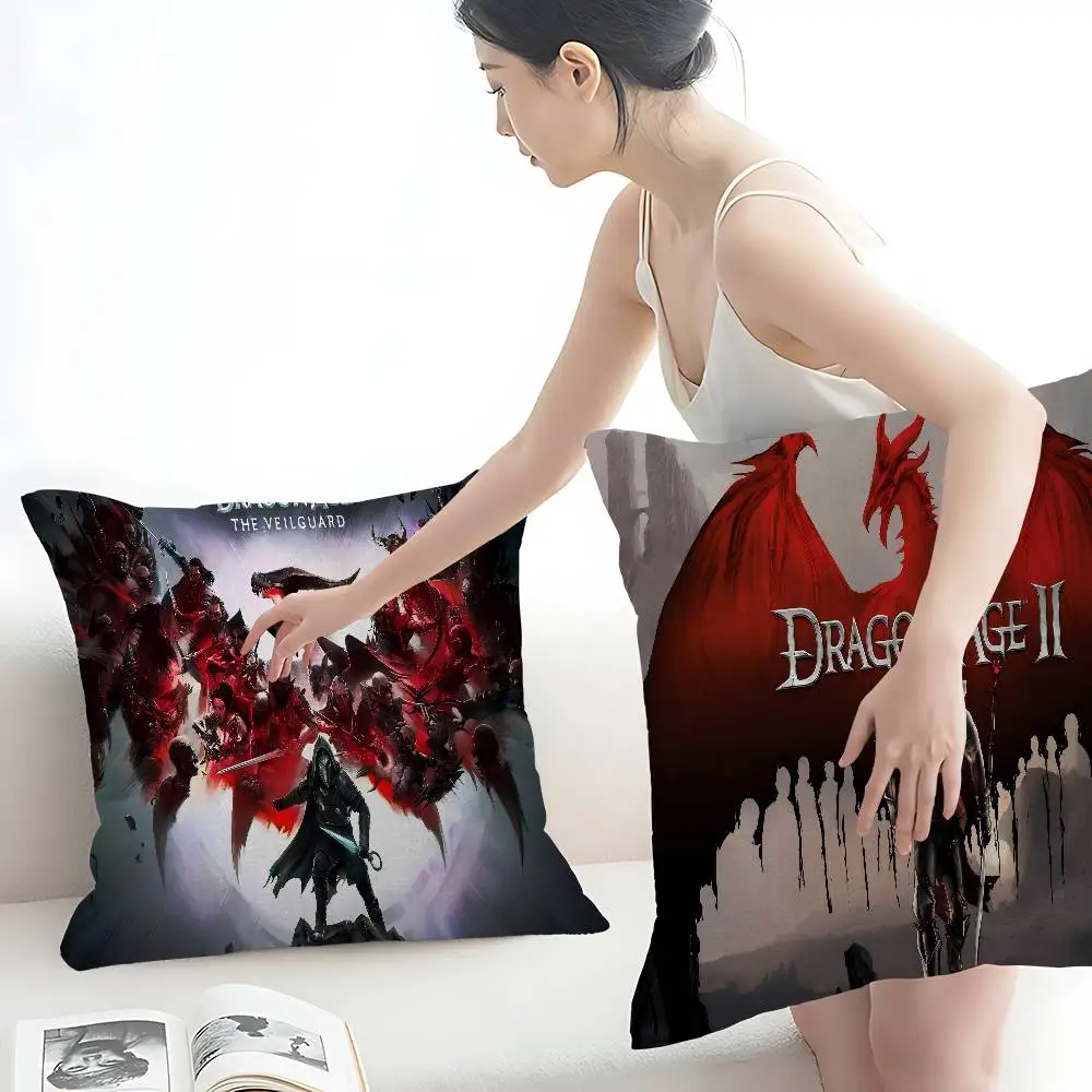 

Наволочка D-Dragon Age в стиле аниме, чехол для подушки для дивана, украшение для дома и комнаты, подарок для детей