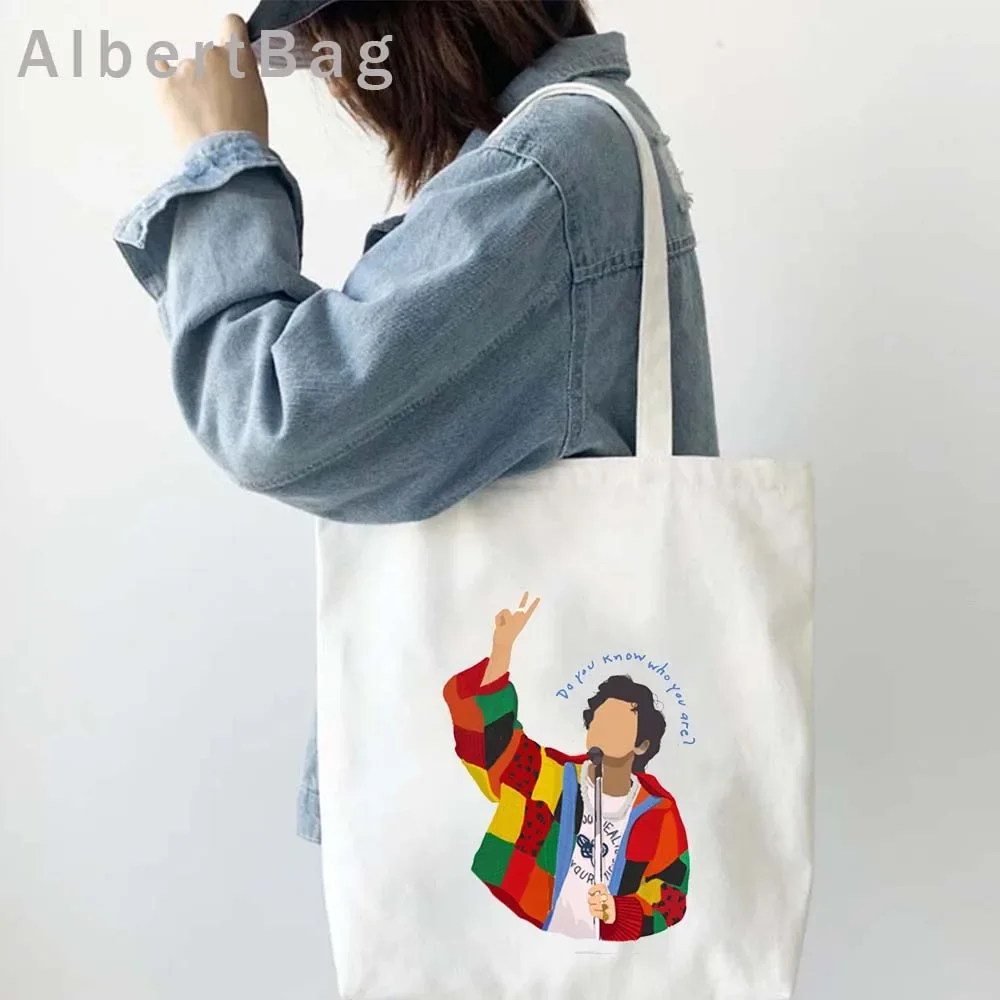 Fashion Love On Tour Floral Shopping Tote Canvas Bag Sunflower Shopper Harry Cotton Cute Fans Gift Shoulder Bags Cartoon Handbag