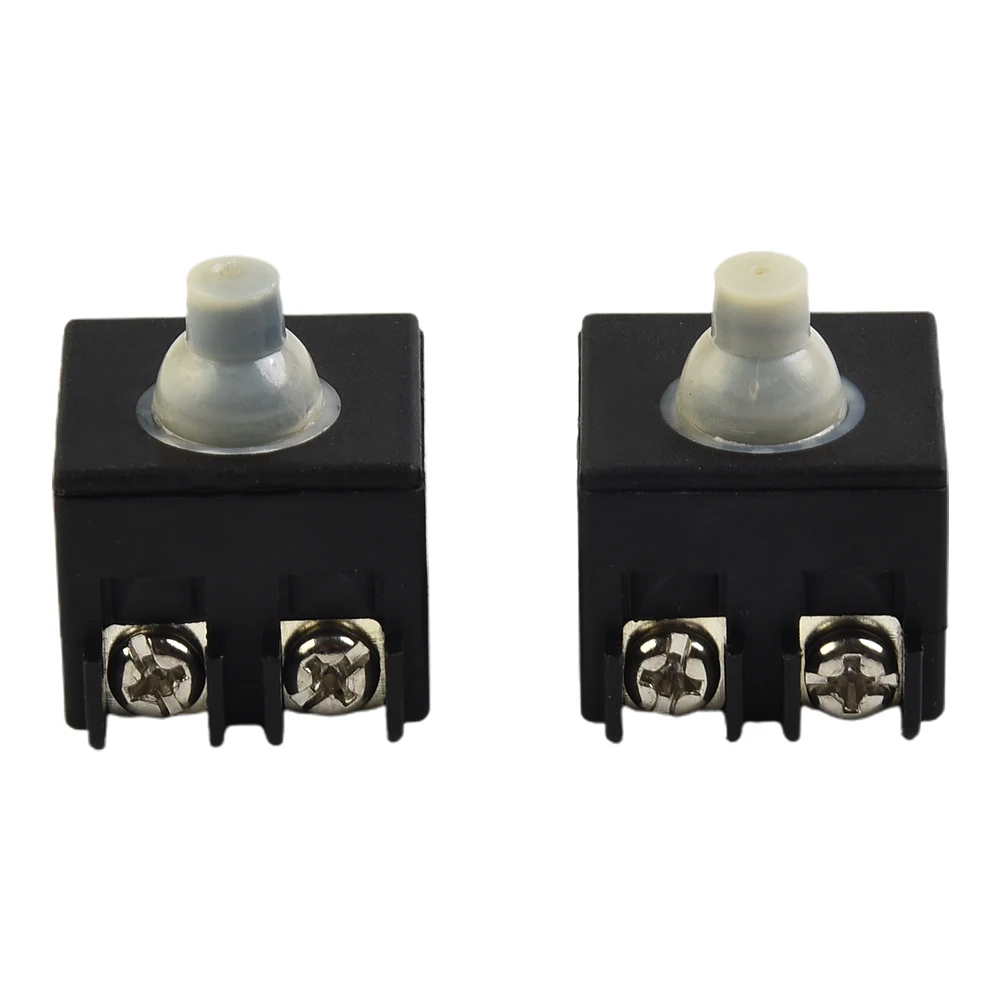 Practical Brand New High Quality Material Switch Angle Grinder Plastic & Metal Push Button 2pcs 6 (A) Accessories Kit