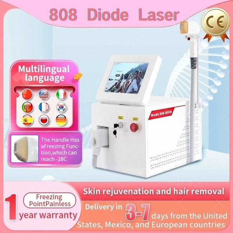 

The latest upgrade of the three wavelength 755 808 1064N laser hair removal machine achieves the best painless effect