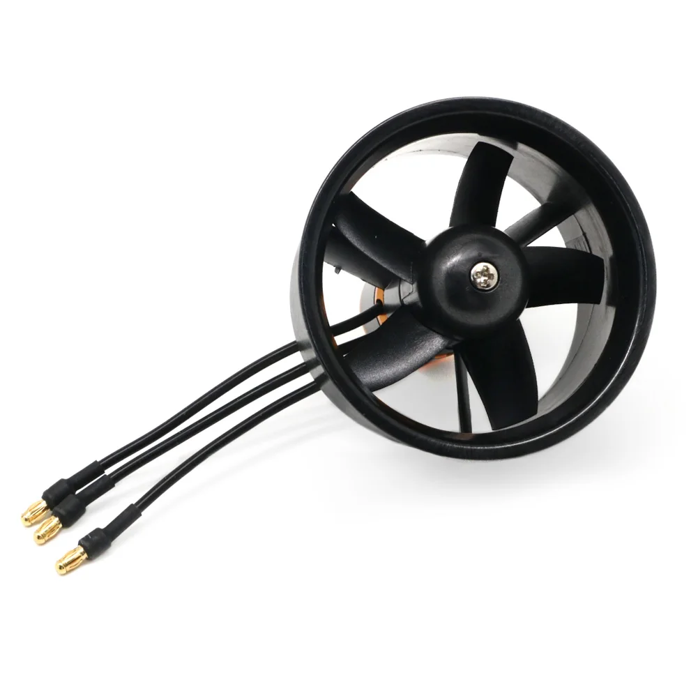 64mm Ducted Fan 5 Blades + 4500KV 320W Brushless Motor Model Airplane Fan with Hobbywing Skywalker 40A ESC