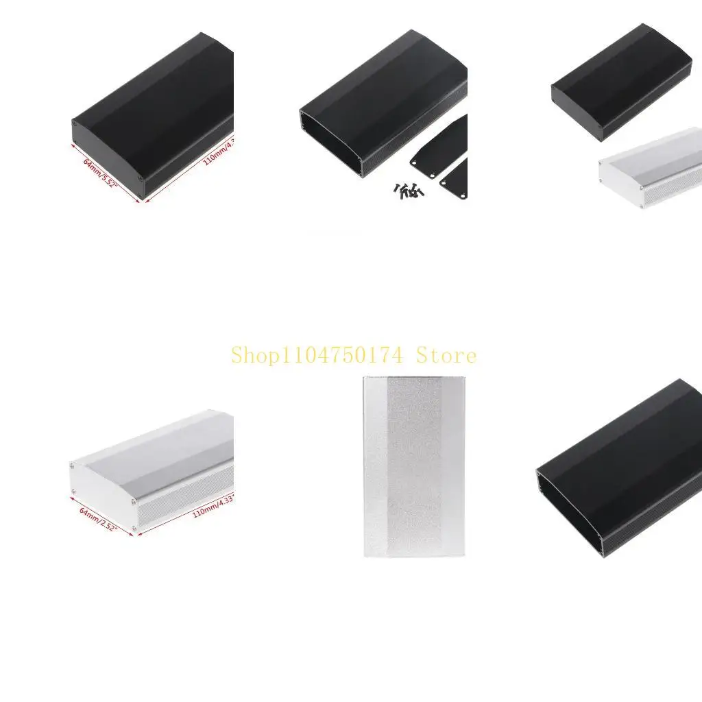 110x64x25.5mm DIY Aluminum Enclosure for Case Electronic Project PCB Instrument Top Sale