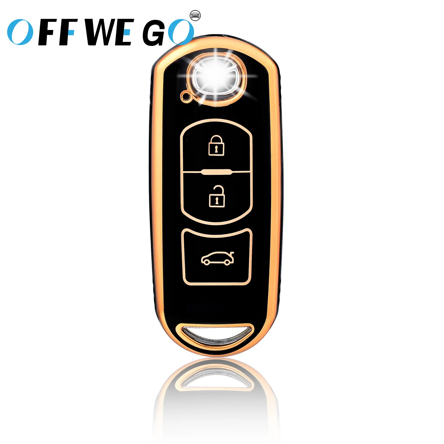 3 Buttons Car Key Cover Case Keychain Fob Keyring For Mazda 2 3 5 6 BL BM GJ Atenza Axela Demio CX-3 CX3 CX-5 CX5 CX7 CX-9 CX8