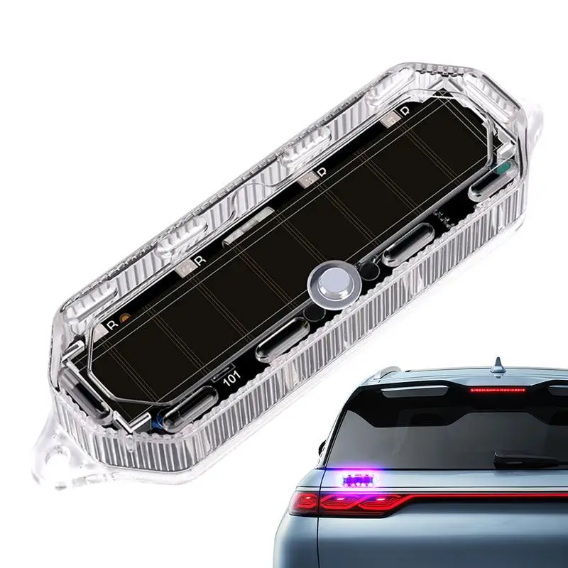 Flashing Lights For Vehicles Solar Powered LED Tail Lights Waterproof Flashing Lights Vehicle Strobe Lights Safety Lights For