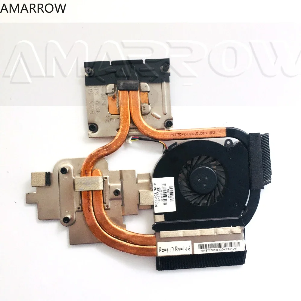 Oryginał dla HP DV6 DV7 DV6-7000 DV7-7000 radiator chłodzący z wentylatorem 682061 -001