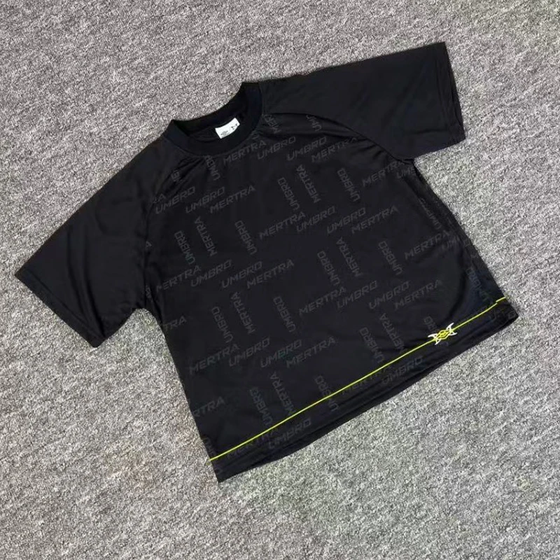 Outdoor Sports Mertre T-shirt High-quality Leisure Fully Printed Pattern Round Neck Short Sleeve Tee
