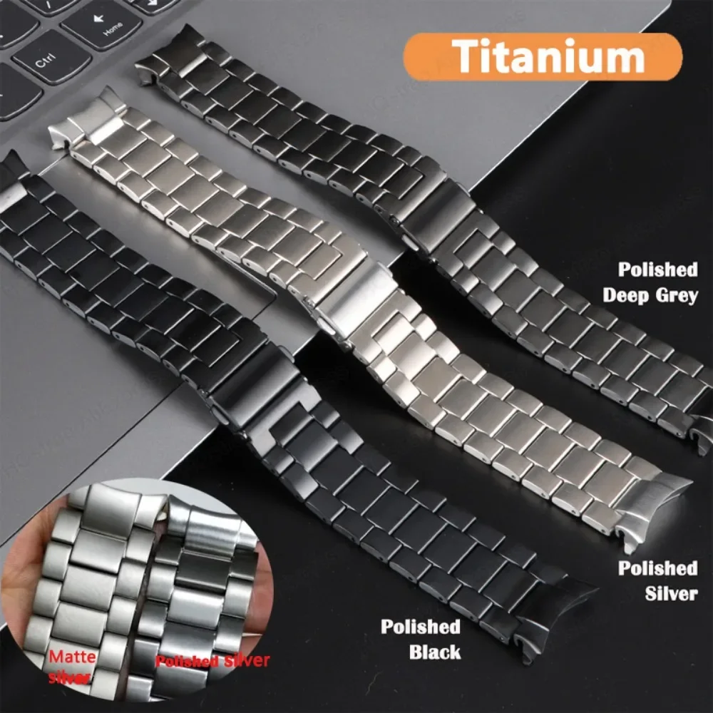 No Gaps Titanium Metal Strap for Samsung Galaxy Watch 5 Pro 45mm 40mm 44mm Watch Band for Samsung Watch6 4 Classic 46 42 43 47mm