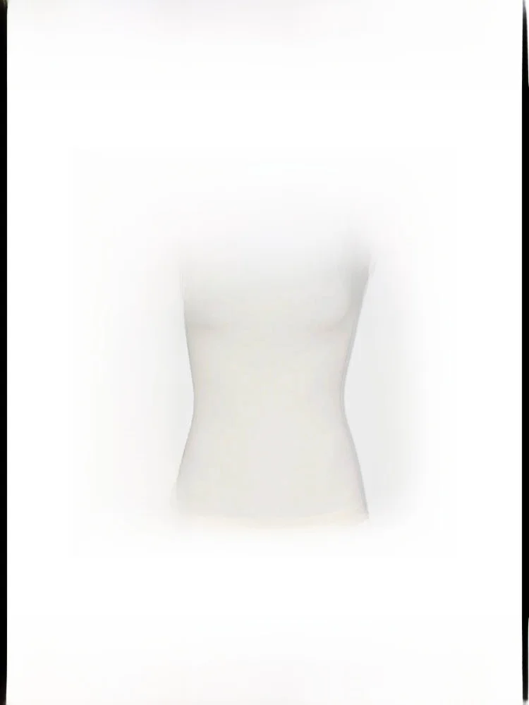 

Kardaian Summer New Casual Elastic Cotton Svel Vest Strap T-irt Women's Faion Versatile Slim Fit U-Ne Inner Wear