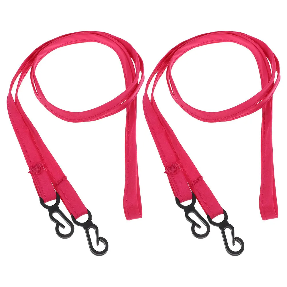 قطعتان من مشابك القفاز لأشرطة القفازات الناعمة خفيفة الوزن وتصميم معلق على الرقبة على الأقواس لفصل الشتاء