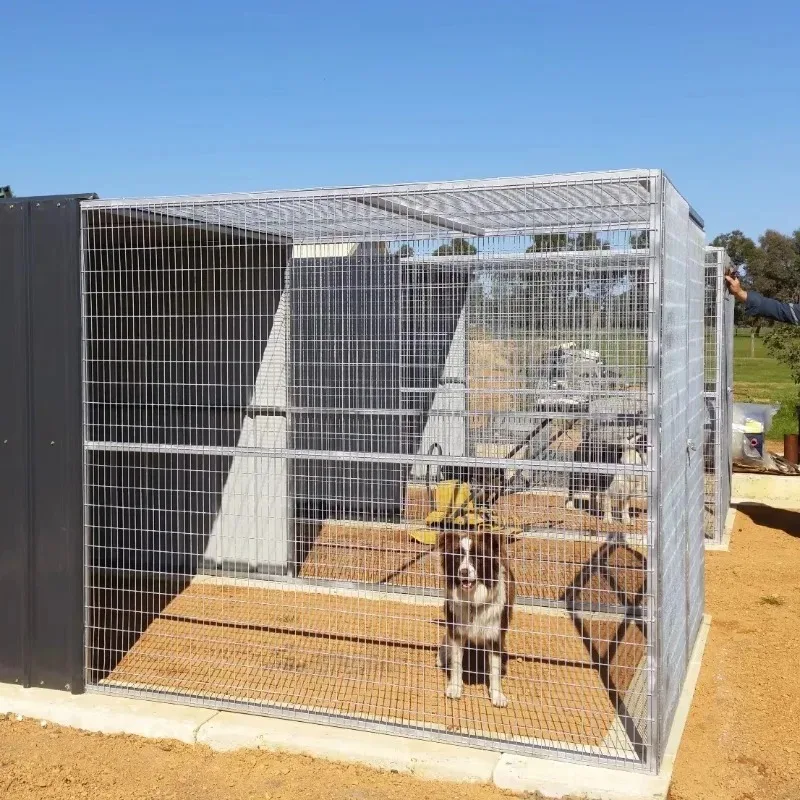 

Customization Heavy Duty Large Outdoor Cage Metal Dog House Dog Run Kennel