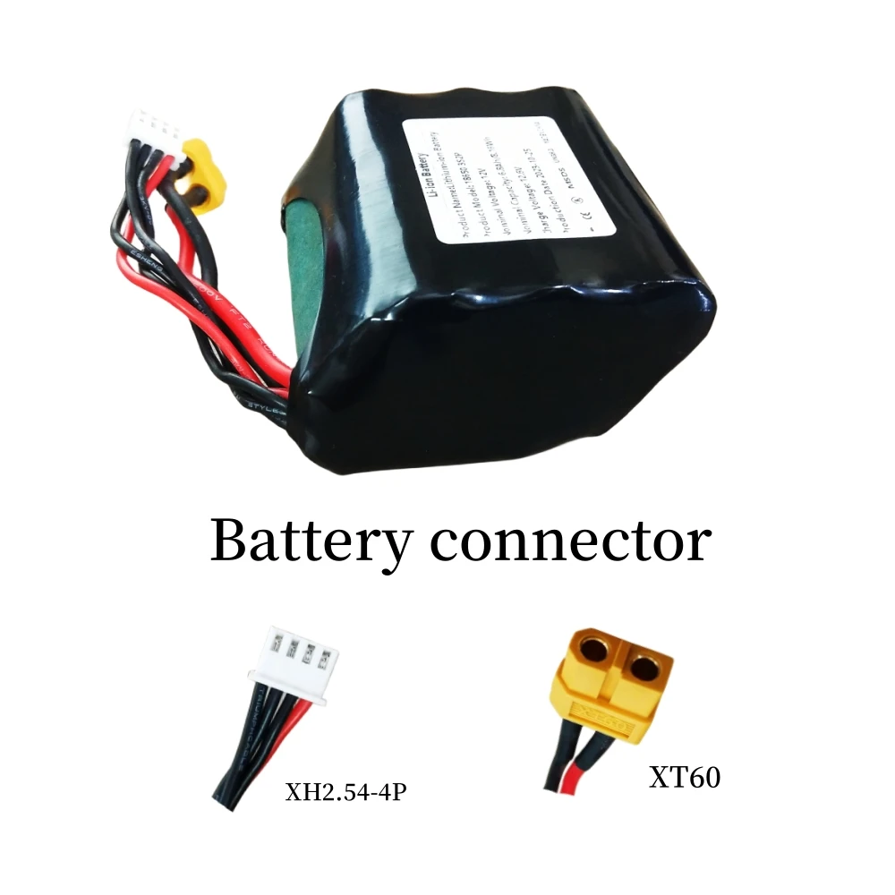 แบตเตอรี่ลิเธียมไอออนแบบชาร์จไฟได้สำหรับเครื่องบิน RC แบบสี่ใบพัด3S2P XH2.54-4P XT60 12V 6.8Ah 12.6V ความจุสูง