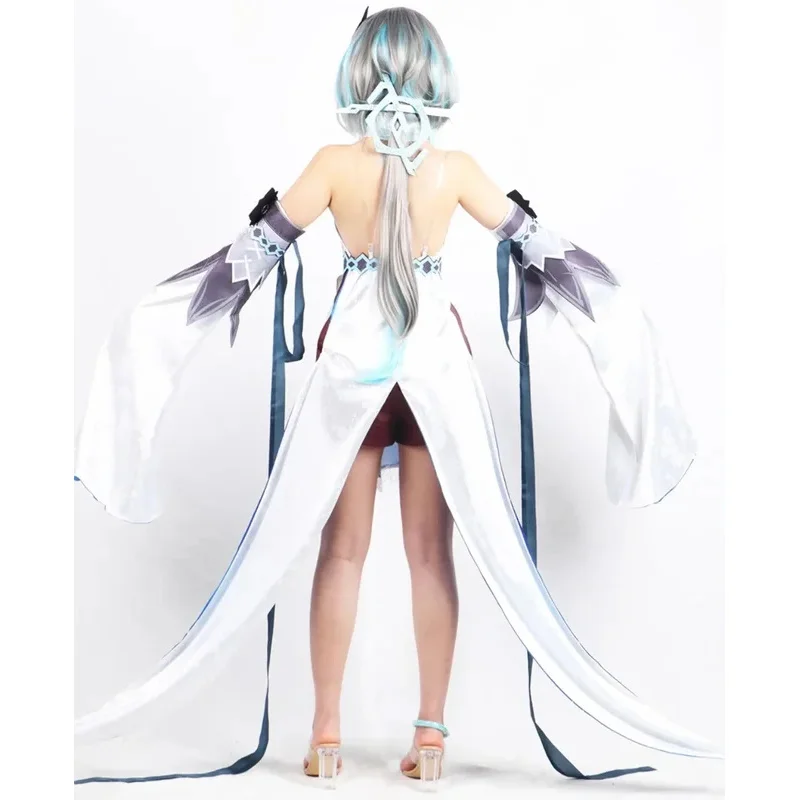 أزياء Guizhong Genshin التأثيرية التأثيرية أزياء Gui Zhong أزياء Liyue Gods أزياء الهالوين للعب الأدوار 2025 jd;2