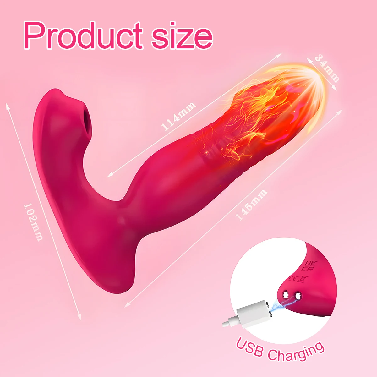 Thrusting Dildo Vibrator Sucking APP Bluetooth Vibrating Clitoris Stimulator G Spot Vagina Massage Butt Plug Sex Toys Adult - view 6