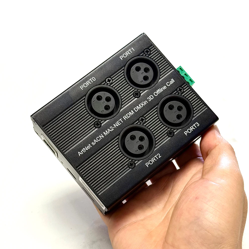 SL04 Super Lighting Box Controller MA3 Artnet/SACN to DMX512 Node Built-in 54 Kinds Of Rgb Effects