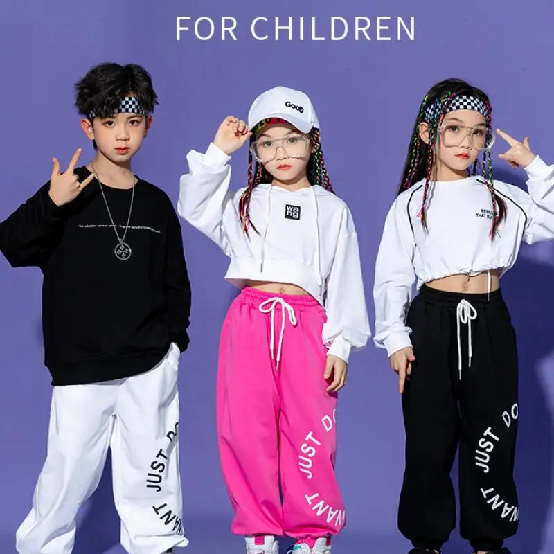 

Kawaii модный костюм для выступлений для девочек, спортивный костюм, комплект со штанами, студенческий повседневный танцевальный костюм, топы, комплект из 2 предметов, детская одежда