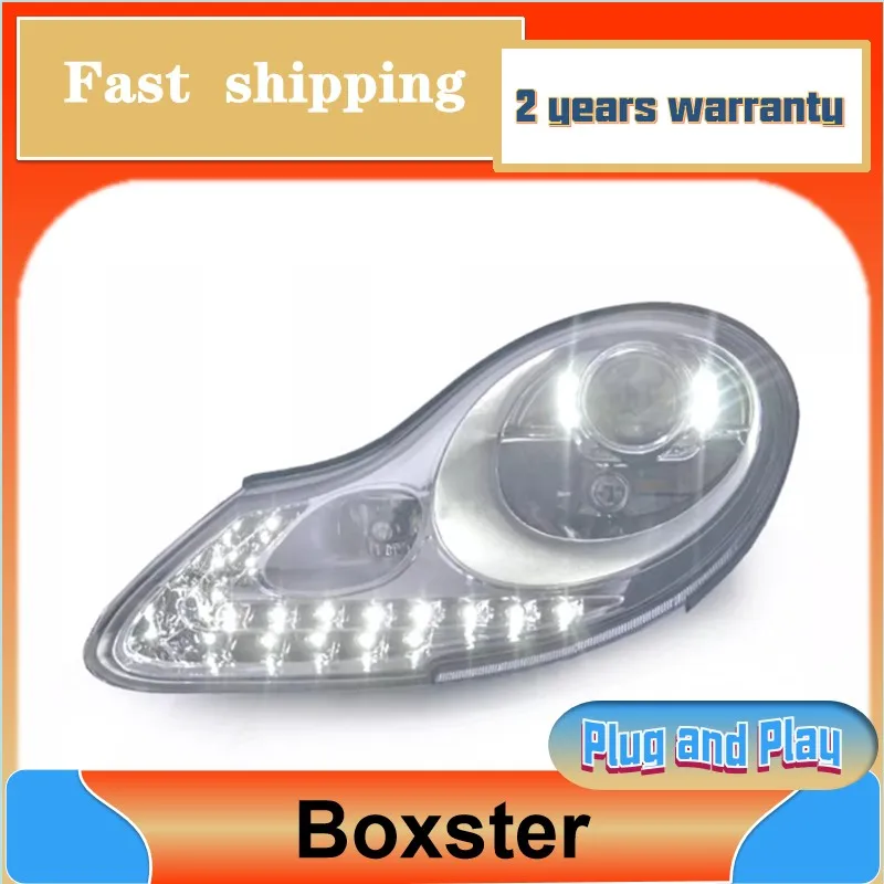 Car Styling for Porsche Boxster Headlight 1998-2004 996 Headlight 911 DRL Turn Signal Low High Beam Projector Lens