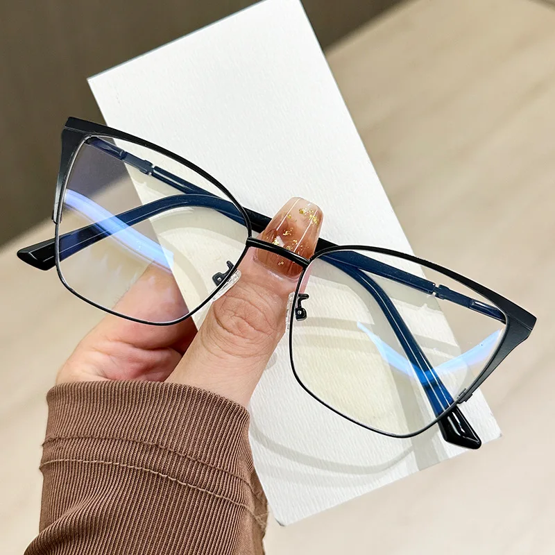 Oversized Cat Eye Anti Blue Light Glasses Frames